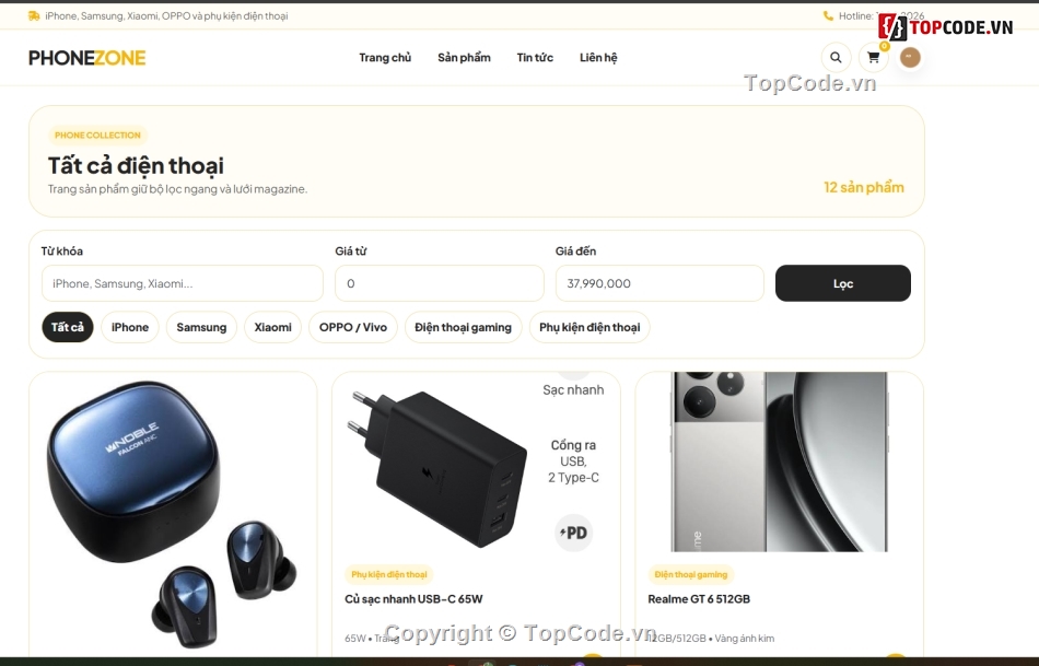 web bán điện thoại,web bán điện,bán web